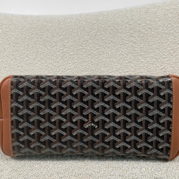 Authentic Goyard Artois MM Tote Bag Black Tan - Picture 8 of 15